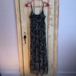 Angie hippie boho maxi dress floral Sz small